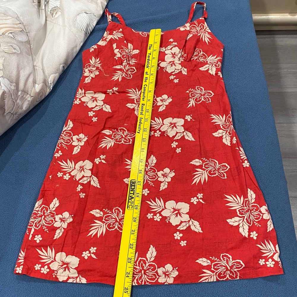 Wild Fable Scarlet and Ivory Floral Mini Dress
